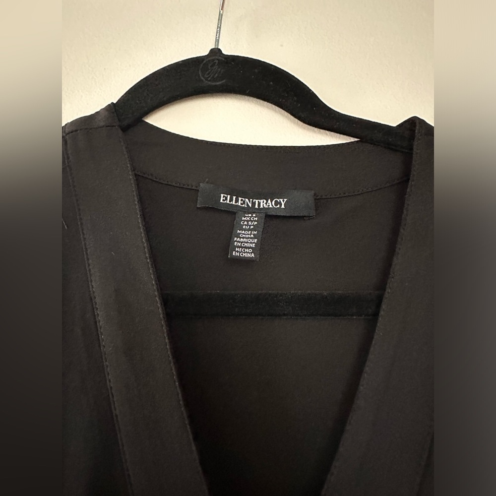 NWT Tie Waist Long Sleeve Matte Jersey Dress SIZE S - Picture 5 of 7